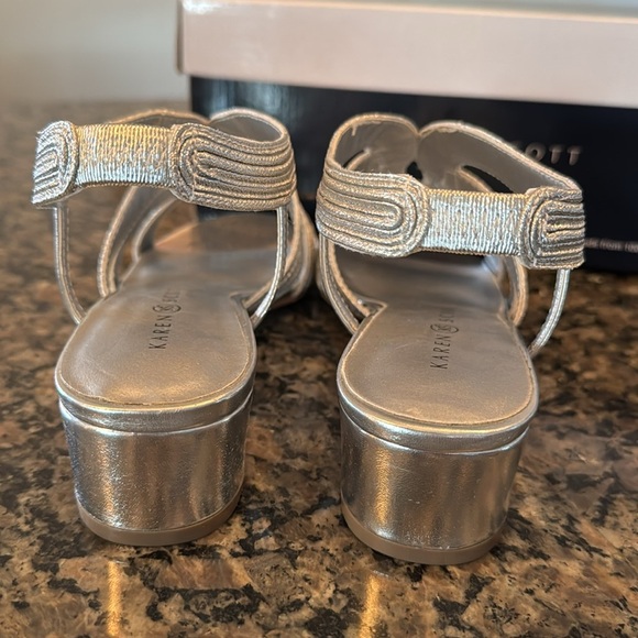 Karen Scott Nathenaa Silver sandals NIB 5.5 - Picture 8 of 10